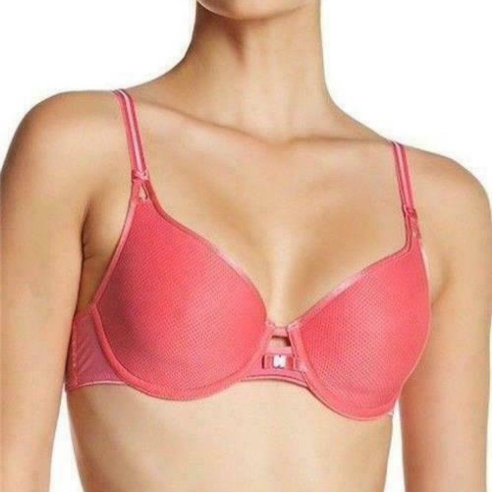 CHANTELLE AERIA LIGHT SPACER MESH BRA GRAPEFRUIT